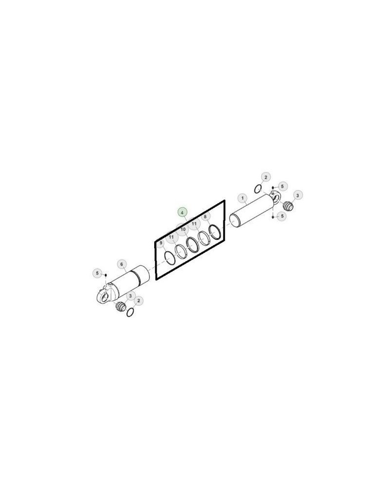 John Deere Kit Garnituri Cilindru AH216634