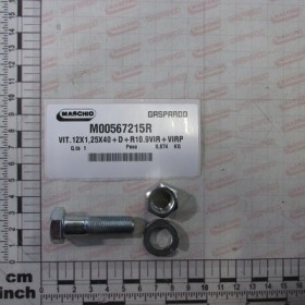 BOLT M12X1,25X40 +NUT+WASHER