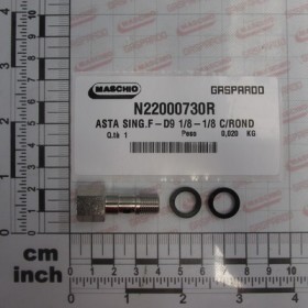 ROD SING.F-D9 1/8-1/8 C/ROND