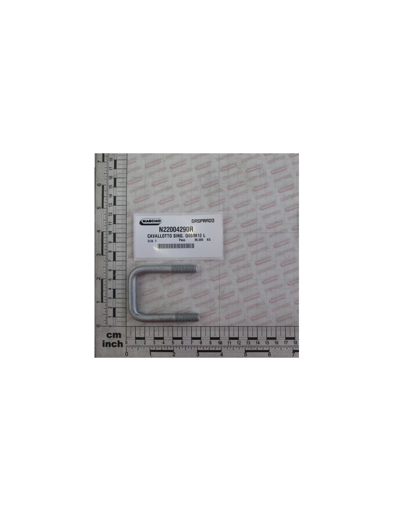U-BOLT SING. Q40/M10 L