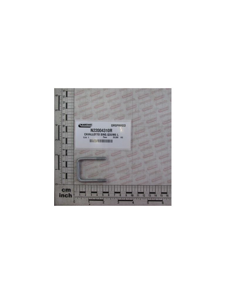 U-BOLT SING.Q30/M6 L