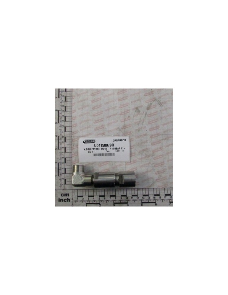 K.COLLETTOR 1/2\"M-F 100BAR CU