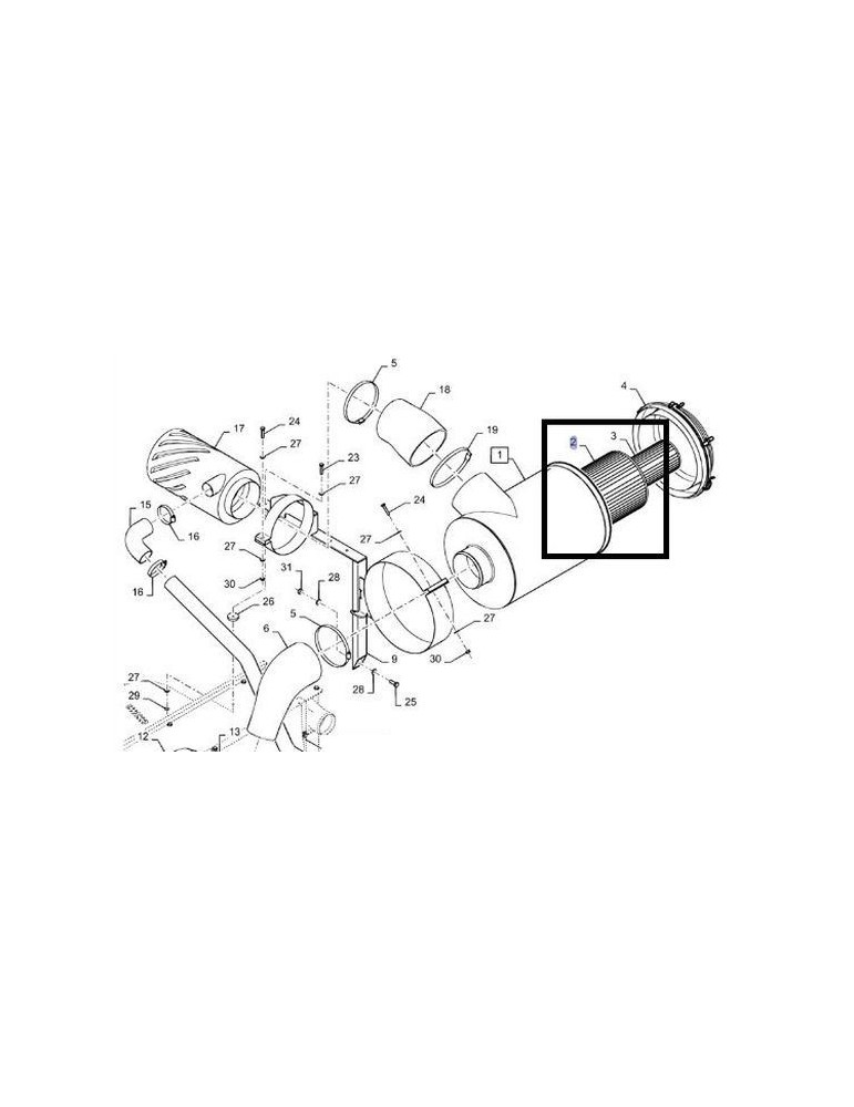 New Holland Filtru Aer Motor 84493612 84069017