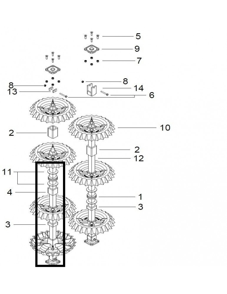 Guttler Ax 45x45x1635mm-d30 M97000375