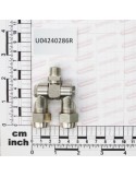 ORIENTAB.DOUBLE JET G1/4M+CAP