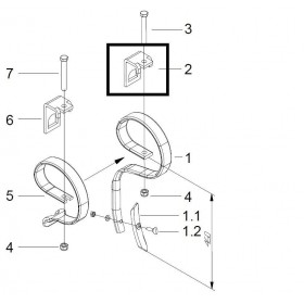 Guttler Bratara de prindere 80x50 L90300303