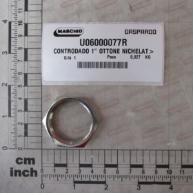 LOCK NUT 1\" BRASS