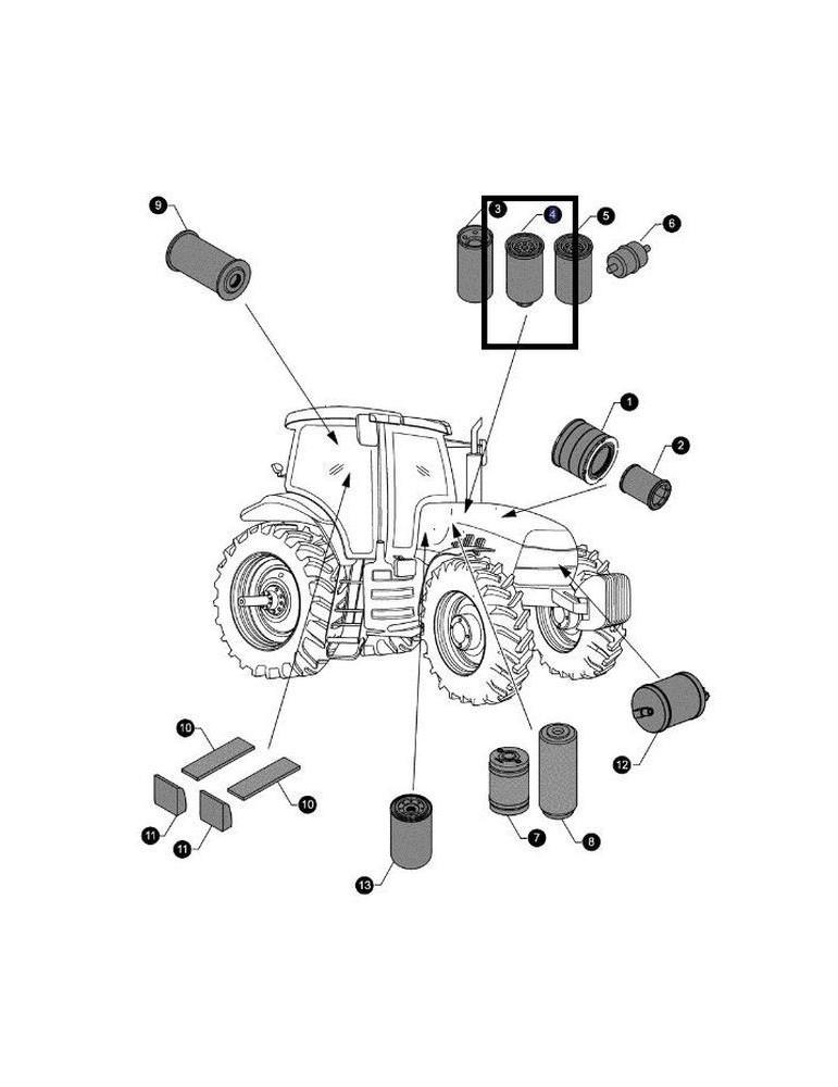 Case IH Filtru Combustibil 84557099