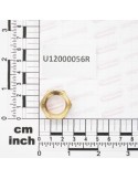 FLY-NUT G1/2 CH24 BRASS